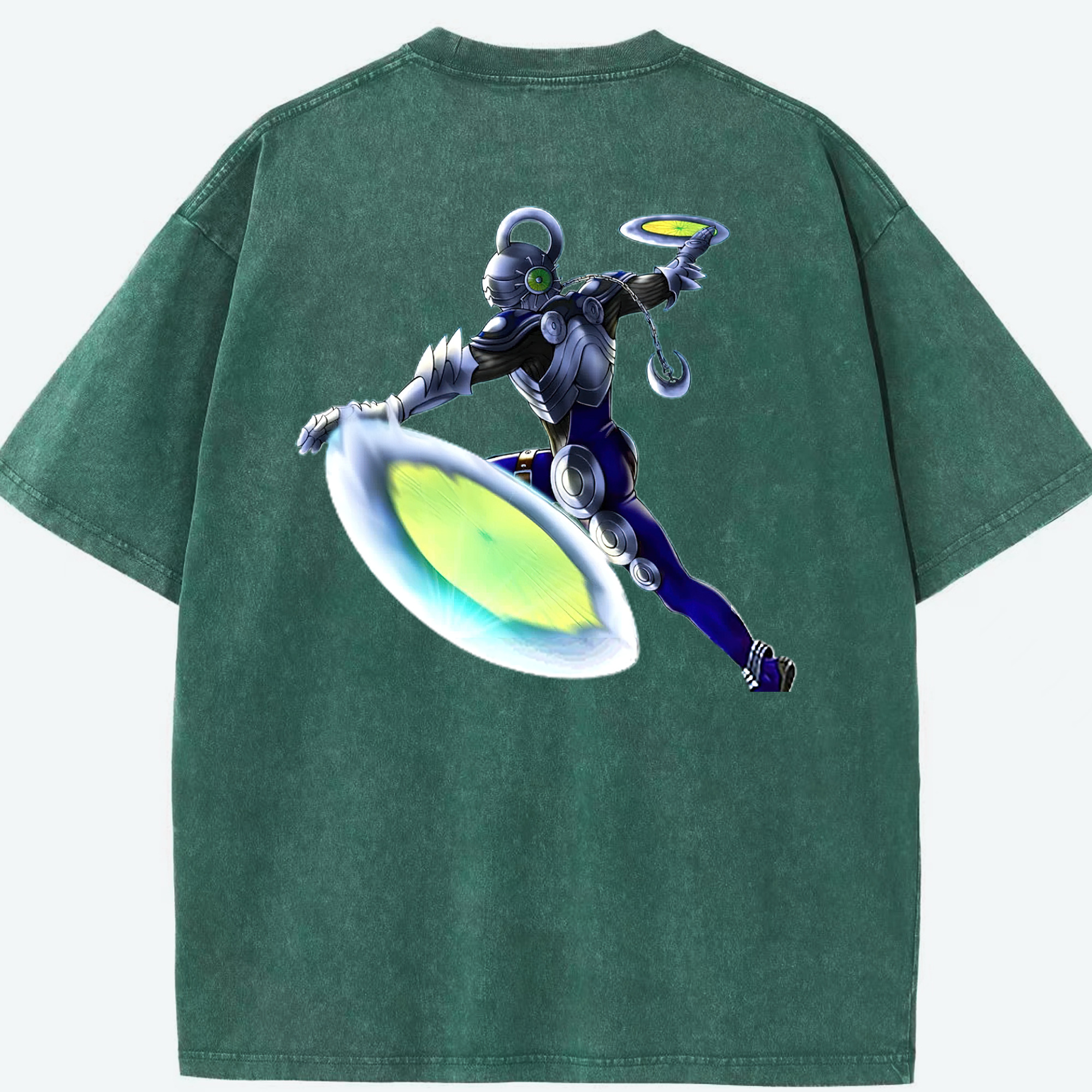 （画像用） 遊☆戯☆王 Yu-Gi-Oh! 綿100% ヴィンテージ風 半袖Tシャツ（背面プリント）